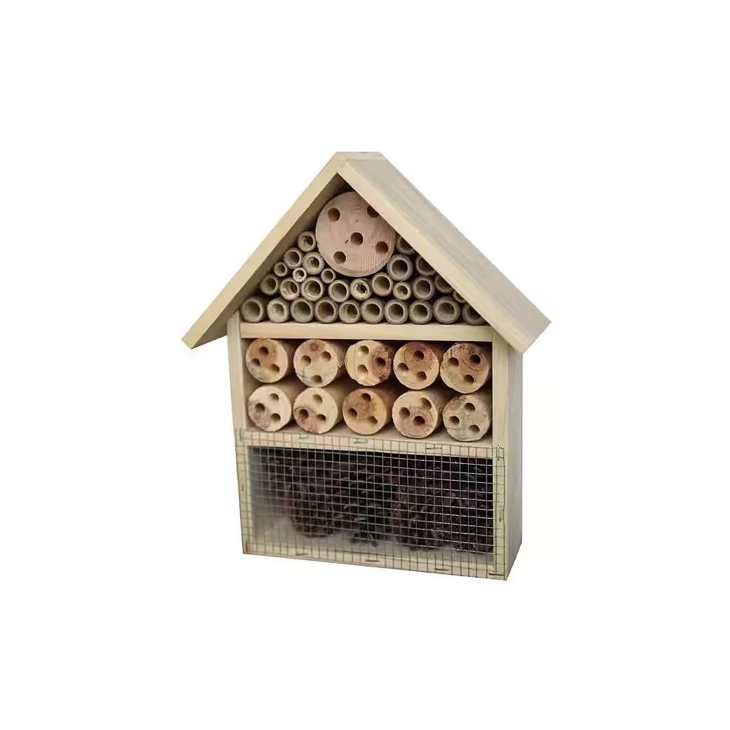 Insektenhotel „Mina“ – Nisthilfe aus Holz für Nützlinge im Garten