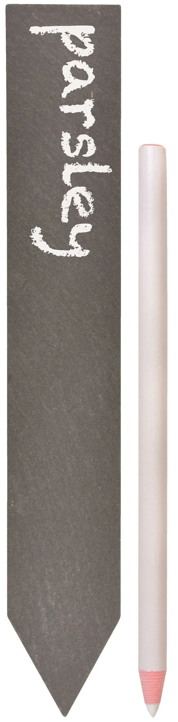 Esschert Design Pflanzschilder 6er Set aus Schiefer – mit wasserfestem Wachsstift