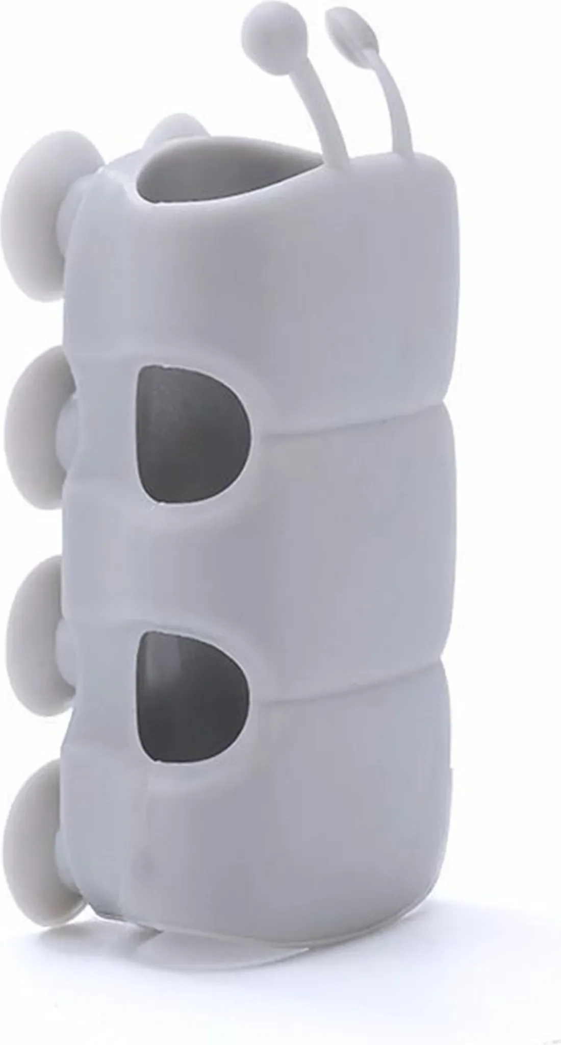 Duschkopfhalterung mit Saugnapf – Grau, stempelfrei & wiederverwendbar