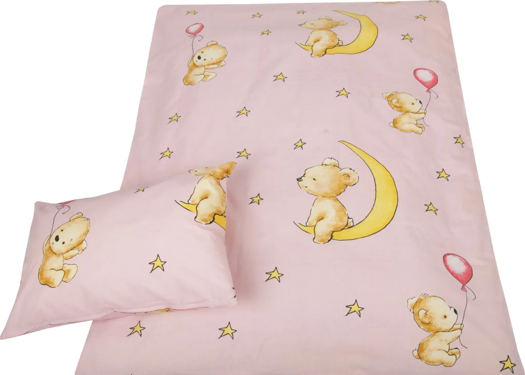 Kinder Bettwäsche 2-tlg Set 100x135cm / 40x60cm – 100% Baumwolle