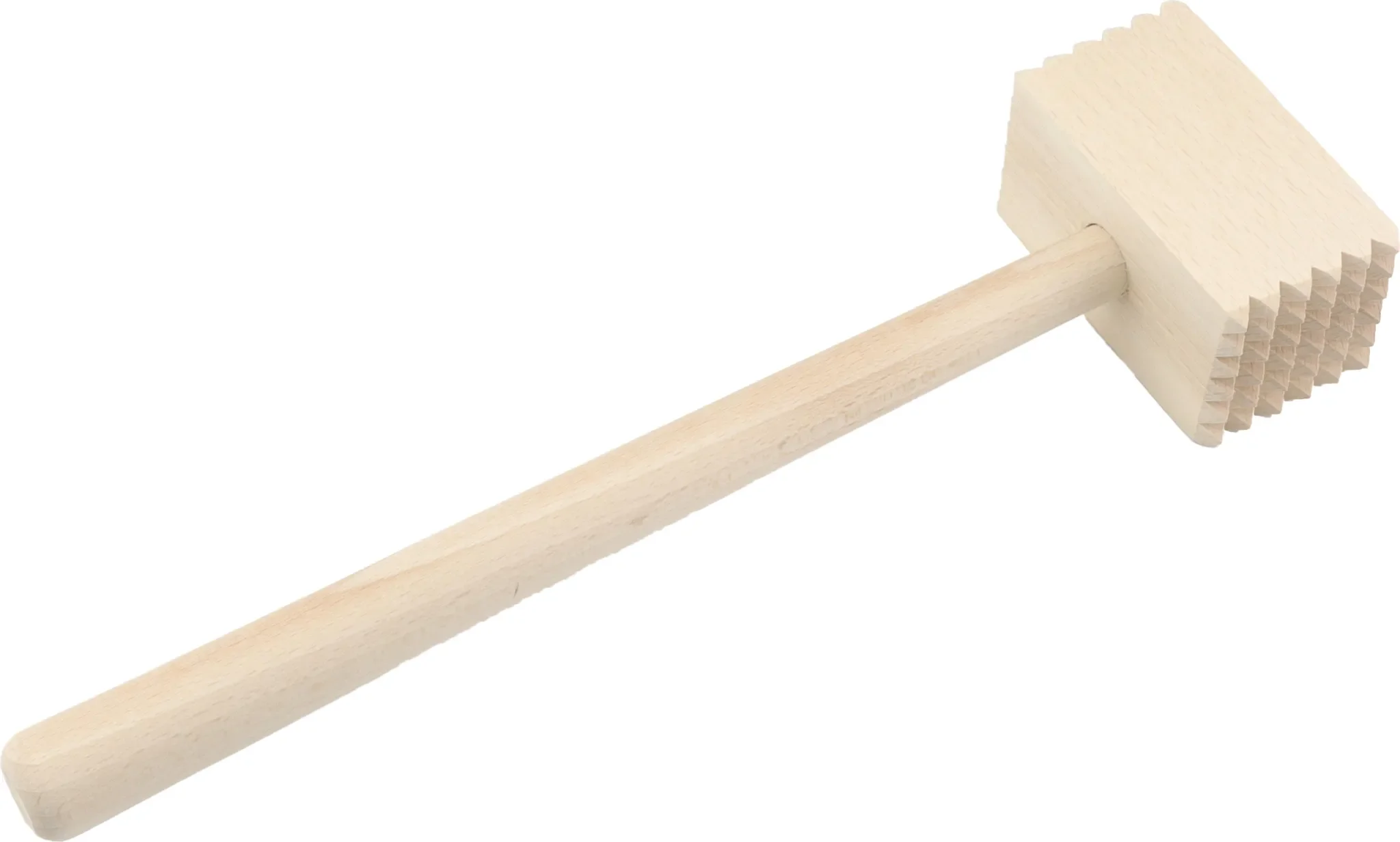 Fleischklopfer aus Holz – 30 cm – Beidseitig mit 49 Zacken