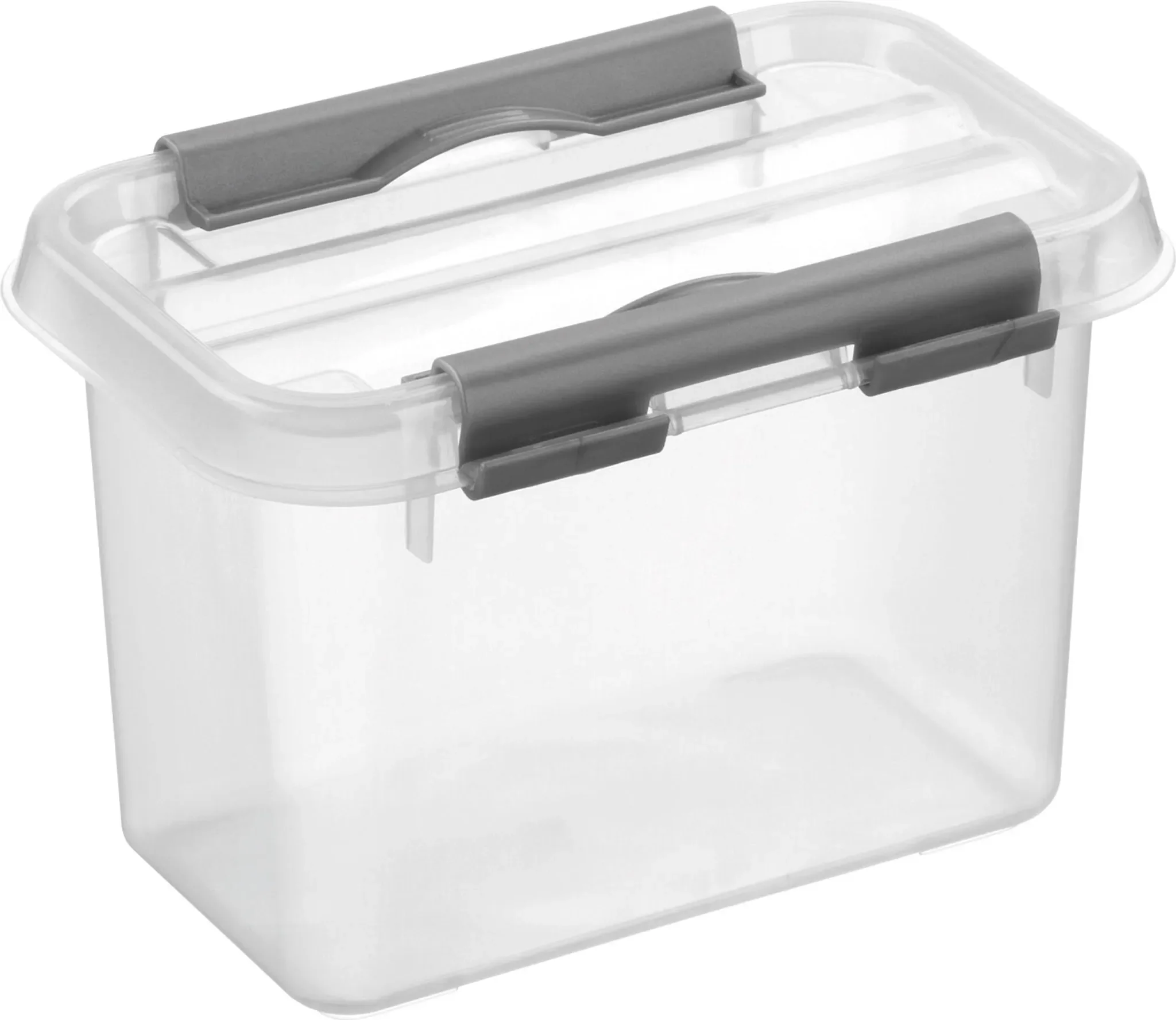 Sunware Q-line Aufbewahrungsbox 0,8 Liter – Transparent mit Deckel & Clips