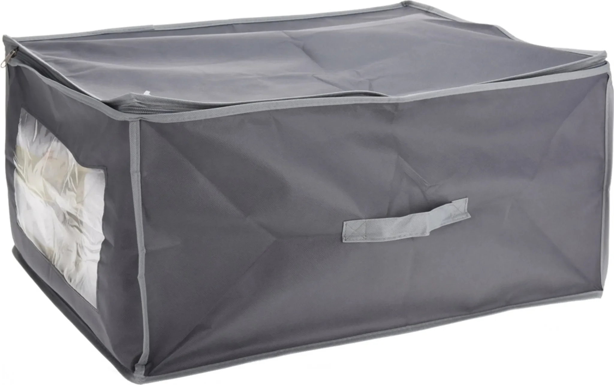 Unterbettkommode – Aufbewahrungstasche aus Polyester, 30 x 45 x 30 cm, Grau