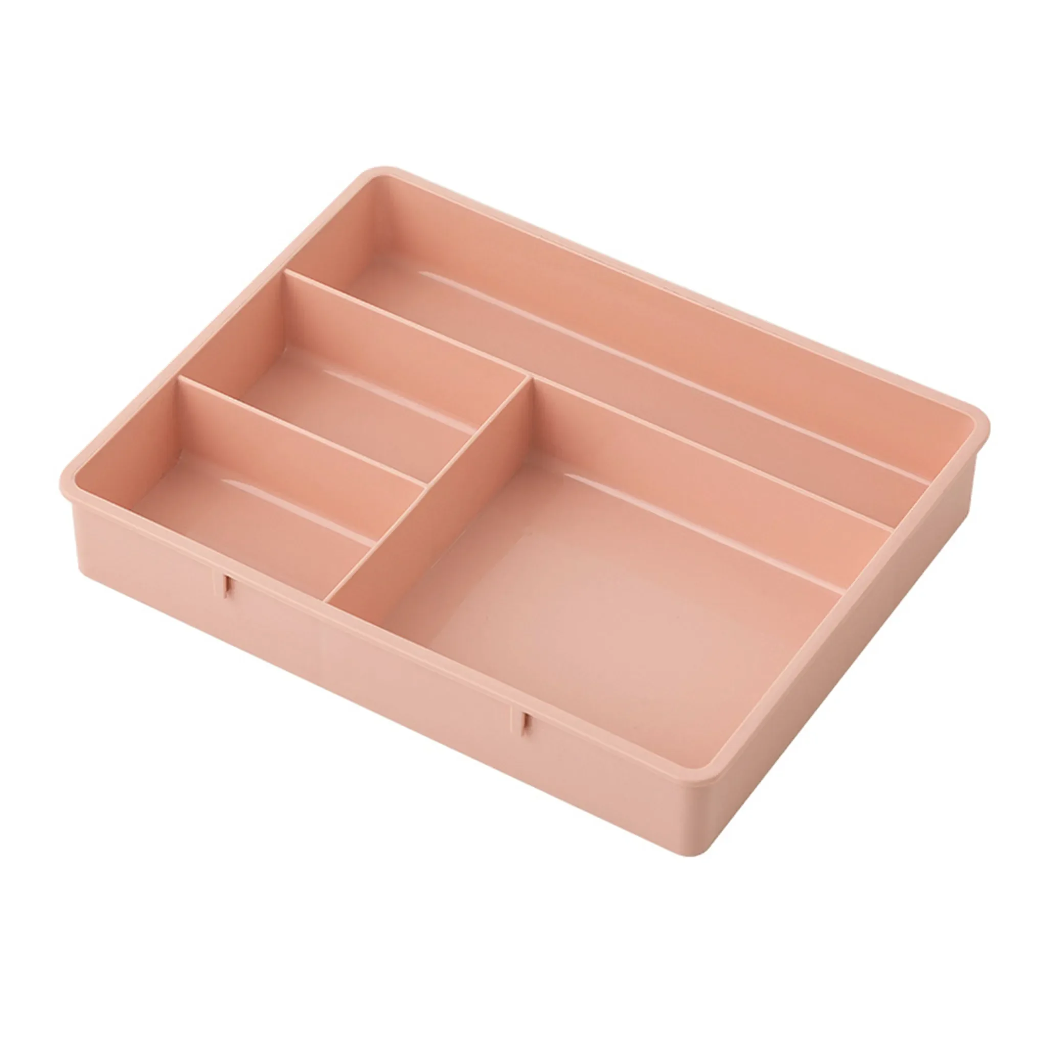 Schubladen-Organizer mit 4 Gittern – Rosa, PP Kunststoff