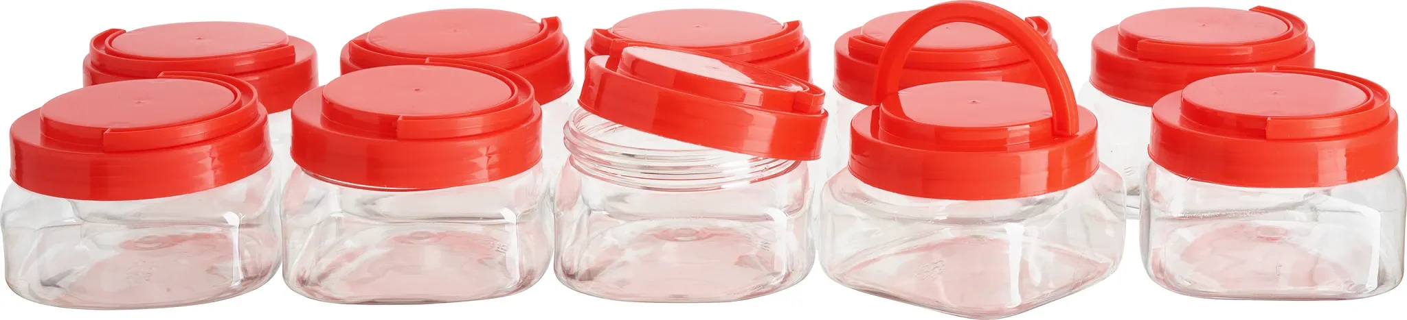 VBS XXL Kunststoffboxen 150 ml – 10er-Set mit Schraubdeckel, 7,5 x 5 cm